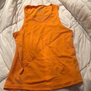 Women’s Nike mesh orange tank top size medium